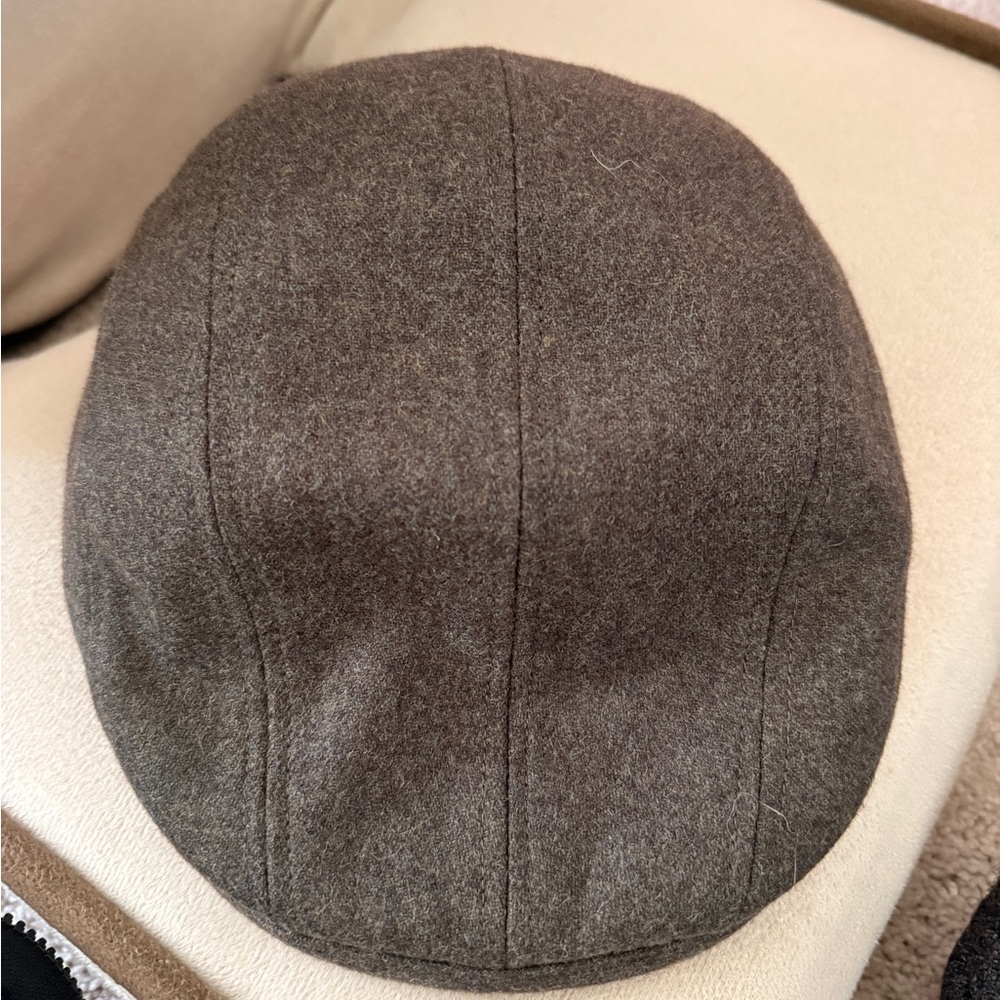 Classic Brown wool small Men's newspaper boy Cap